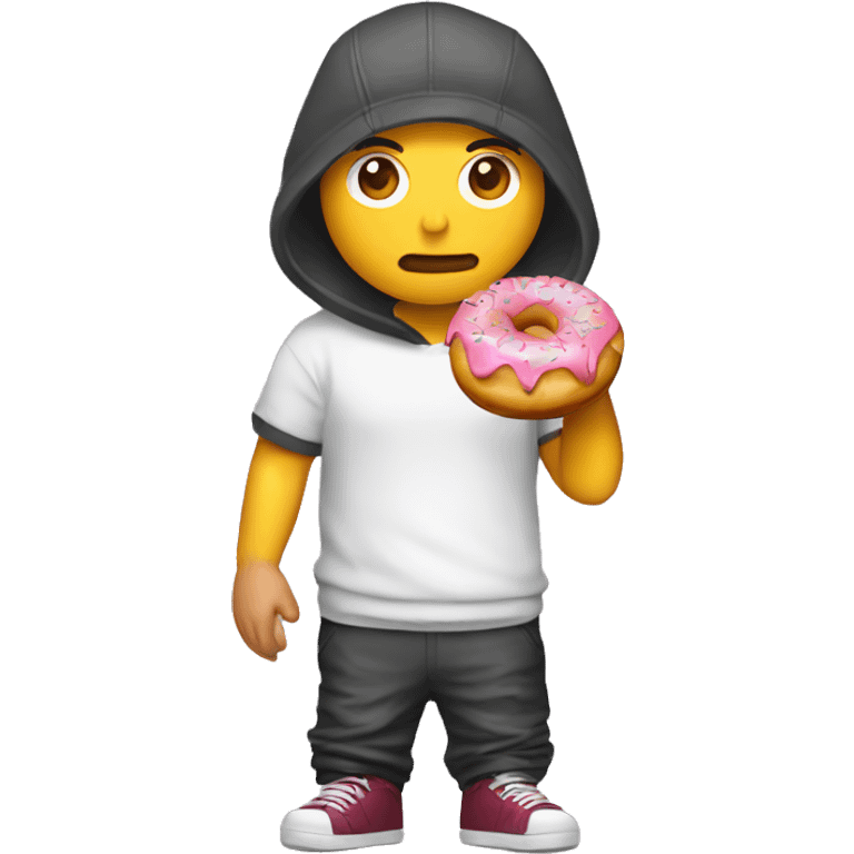 Eminem qui mange un donut emoji