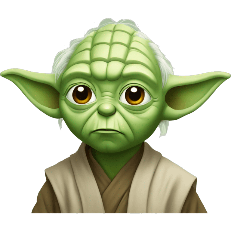 Confused yoda emoji