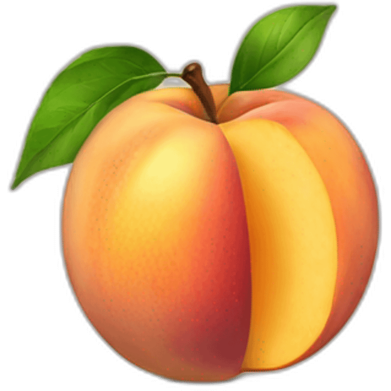 Juicy peach emoji