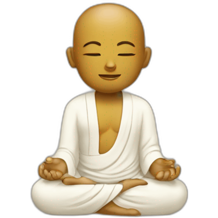 Meditación buddhist zen emoji