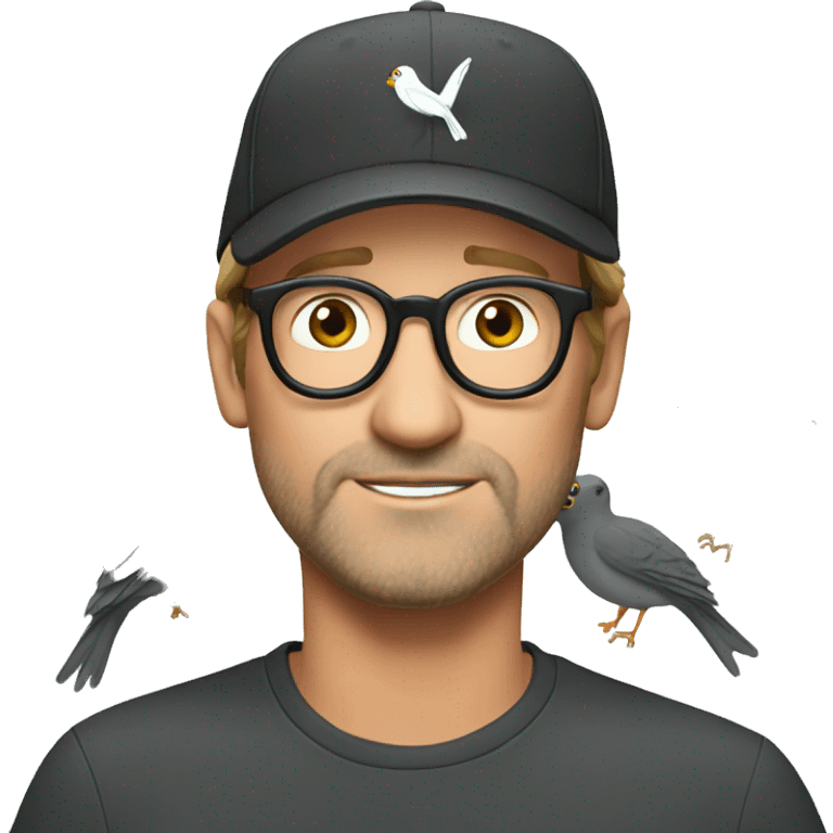 Klopp dizzy emoji with birds around head emoji