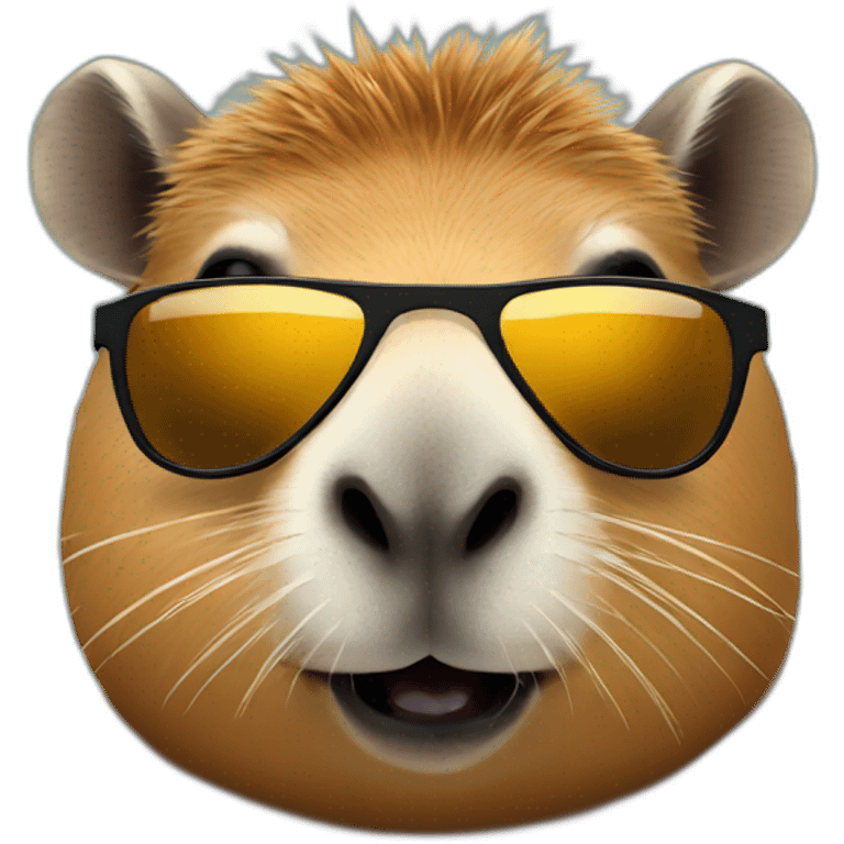 Capybara with sunglasses  emoji