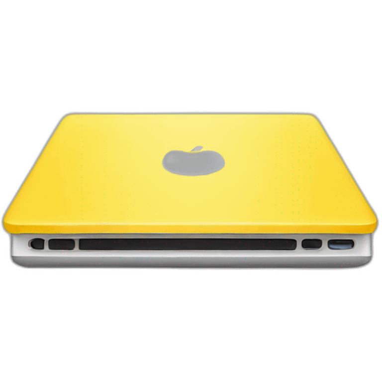 Yellow laptop emoji