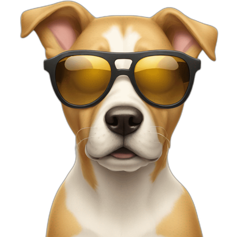 a dog sun glasess emoji