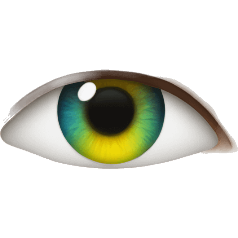 realistic colourful eyes emoji