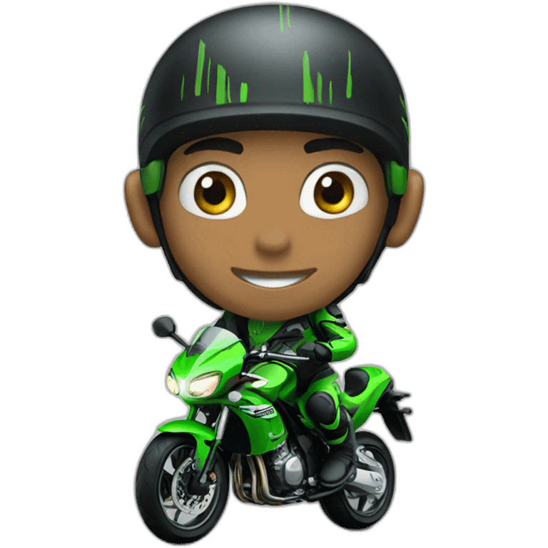 Rider Kawasaki  emoji