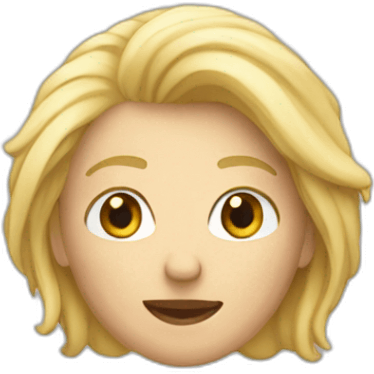 un blond qui rigole emoji