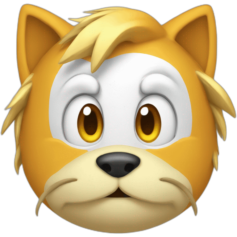 Tails character head emoji