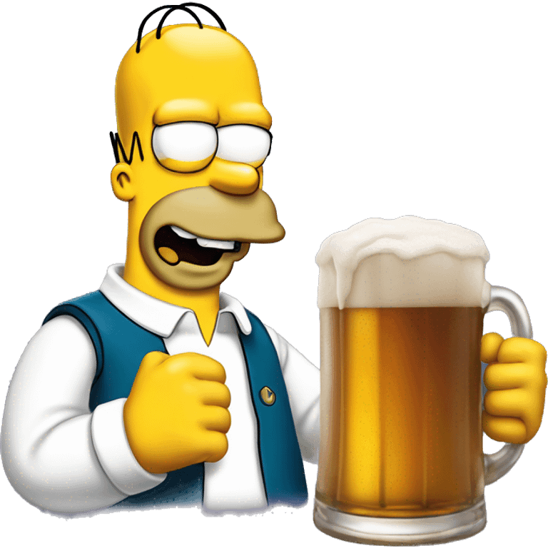 Homer Simpson beer emoji