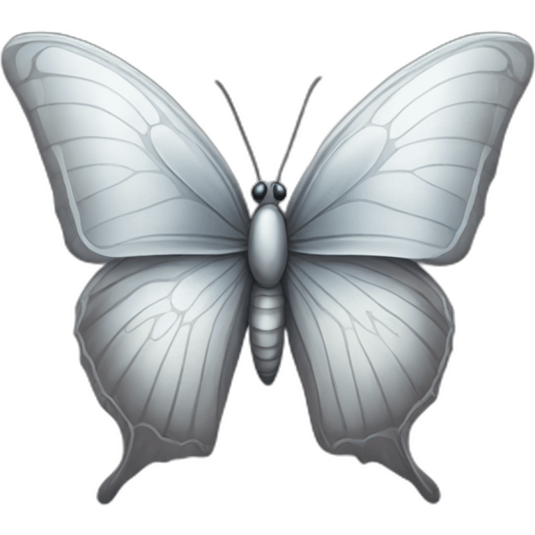 Silver butterfly  emoji