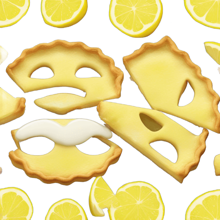 tartelette au citron qui fait du ski emoji