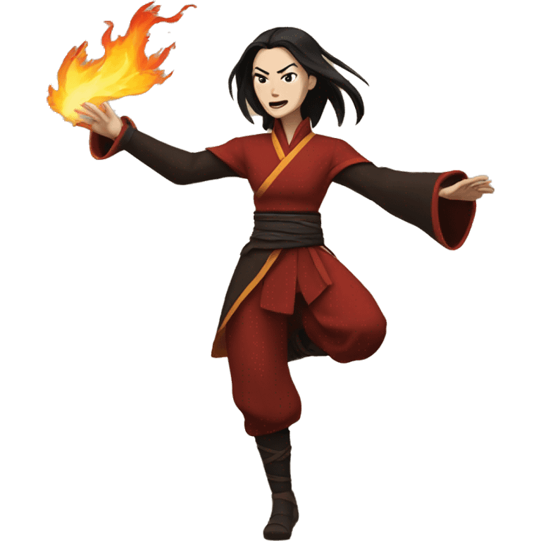 azula throwing fire animated emoji