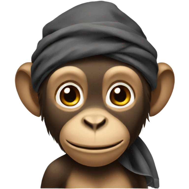 Monkey with do rag emoji