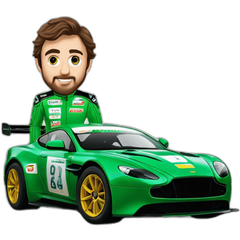 green fernando alonso aston martin emoji