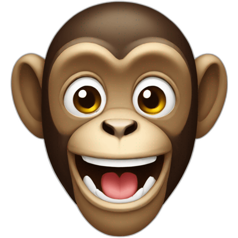 Monkey smiling emoji