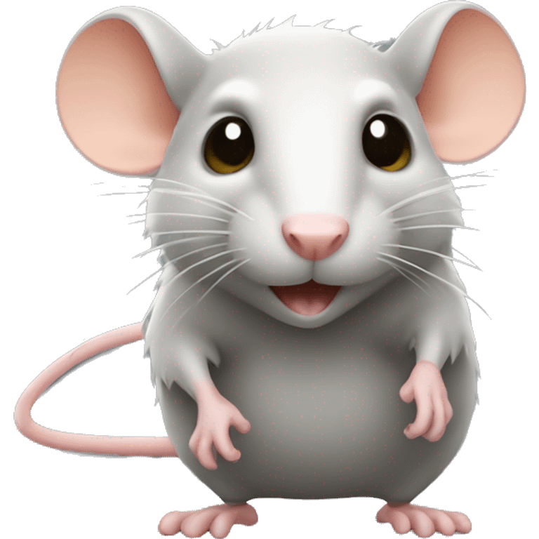 Rat qui se tient debout  emoji