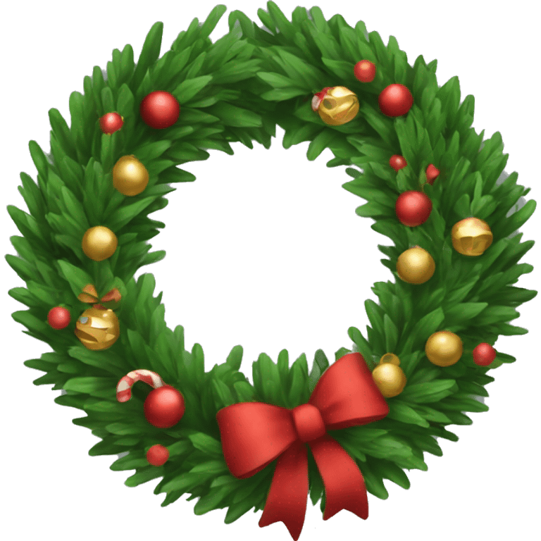 christmas wreath emoji