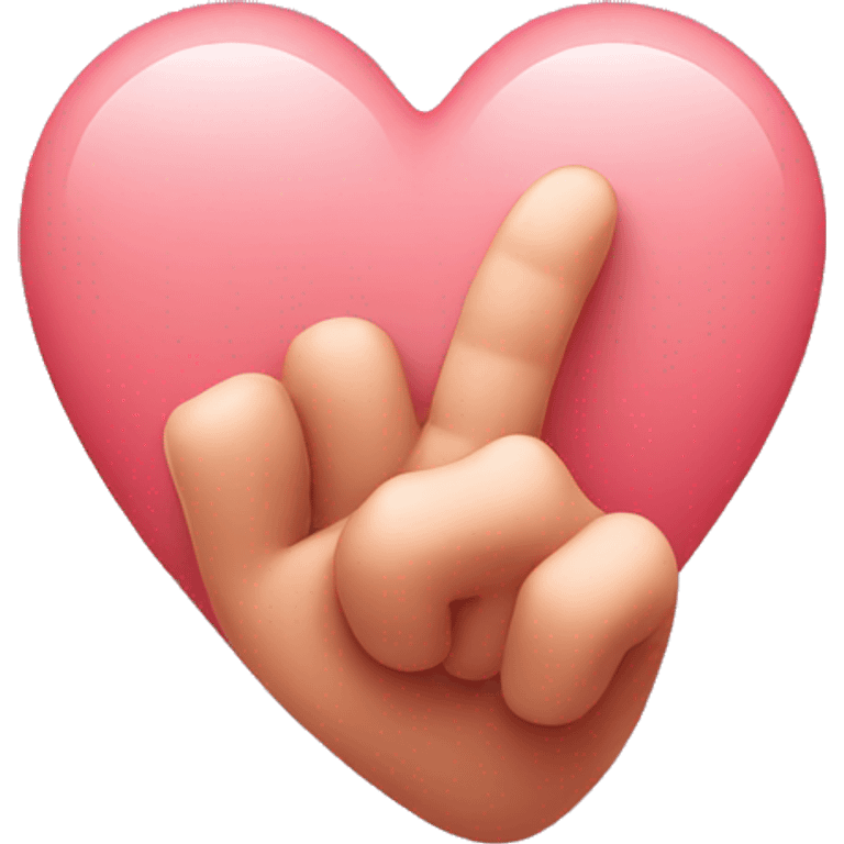 heart with finger emoji