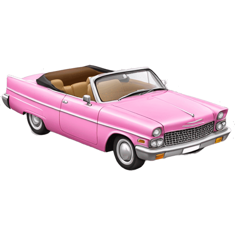 Pink classic convertible  emoji