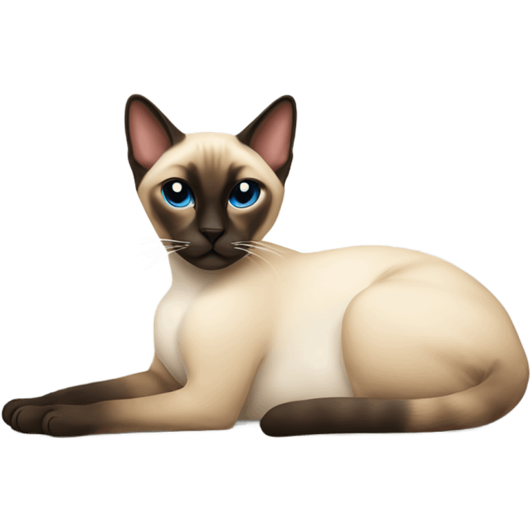 siamese cat laying down emoji