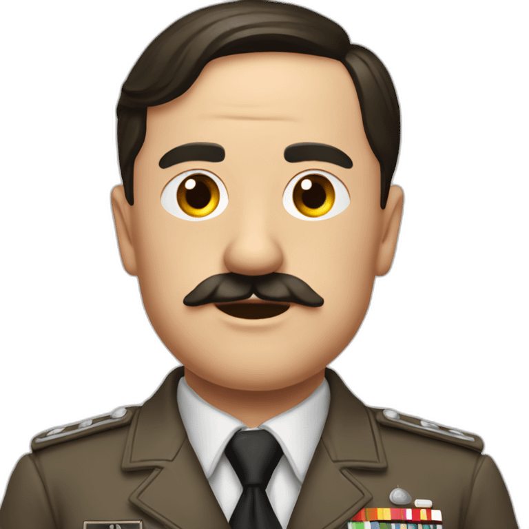 Hitler qui lève le bras emoji