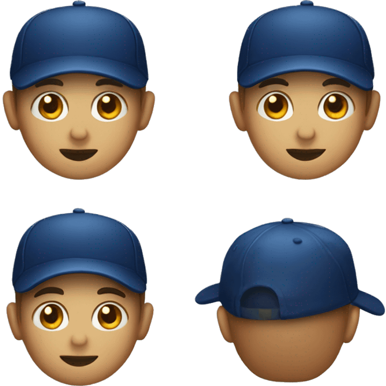 Midnight blue cap emoji