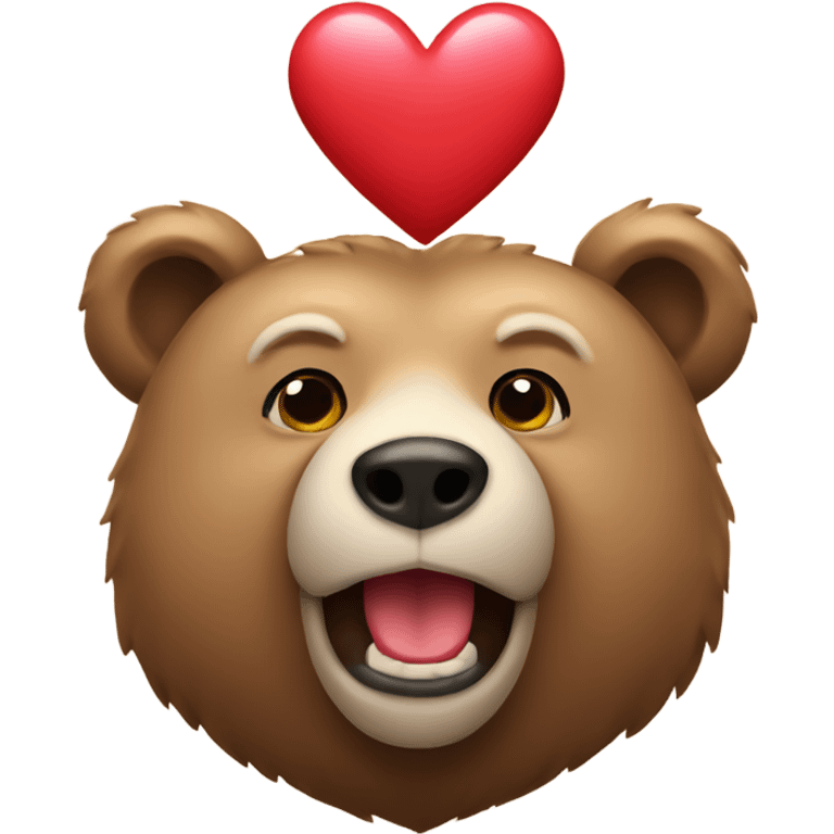 Bear with a heart  emoji