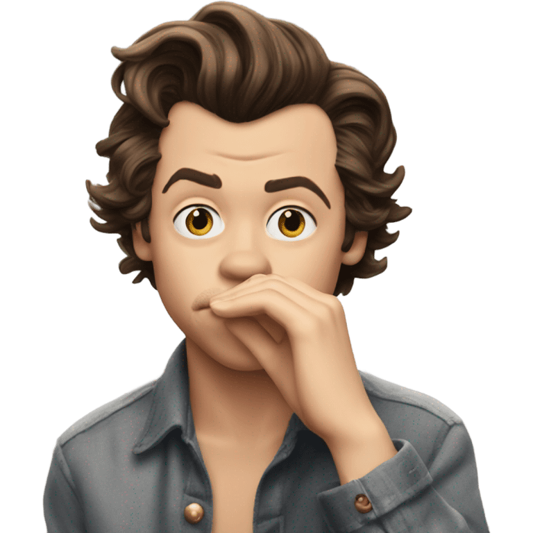 Harry styles blowing a kiss  emoji