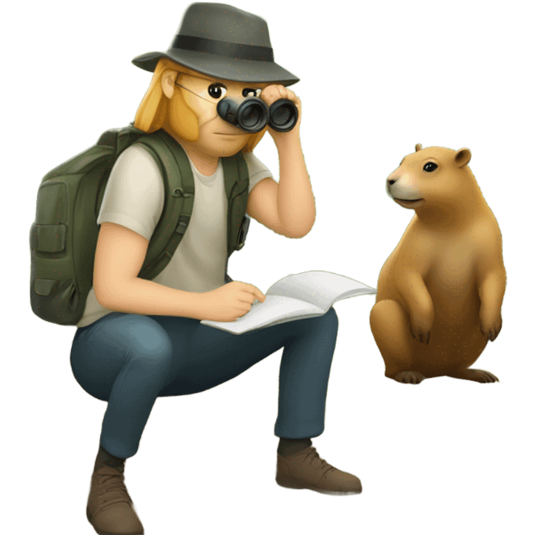 Capybara researcher 3.4 turn emoji