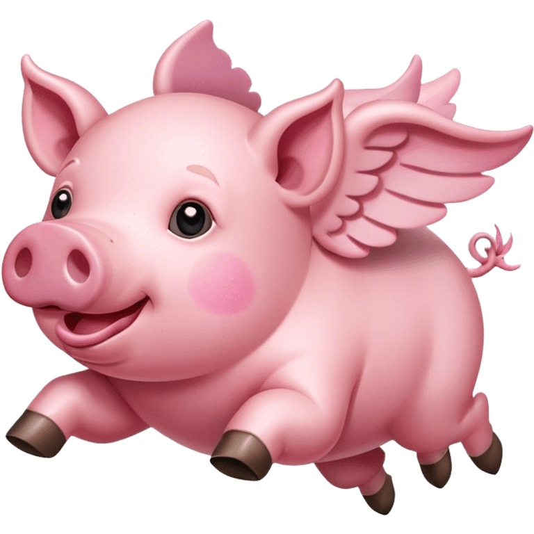 Flying pig emoji