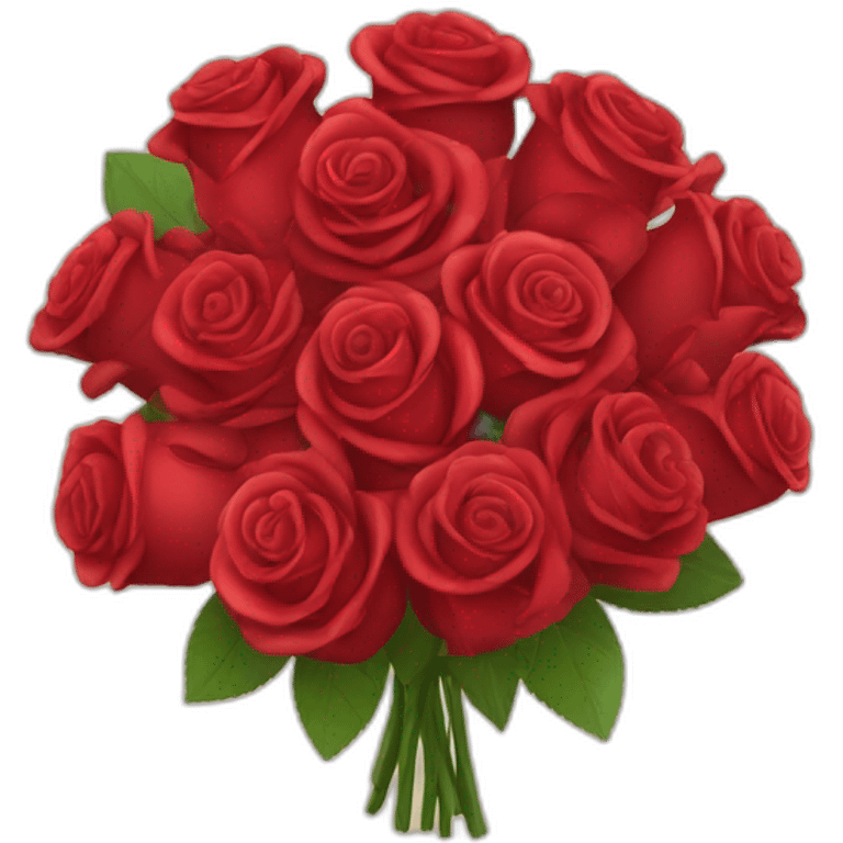 Bouquet de roses rouge emoji