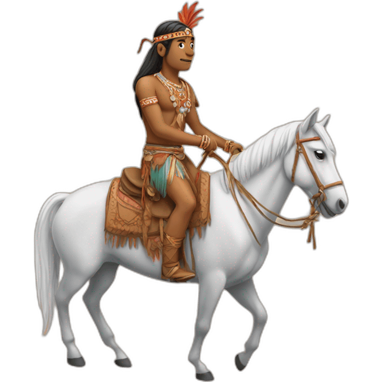 Indian on horse emoji