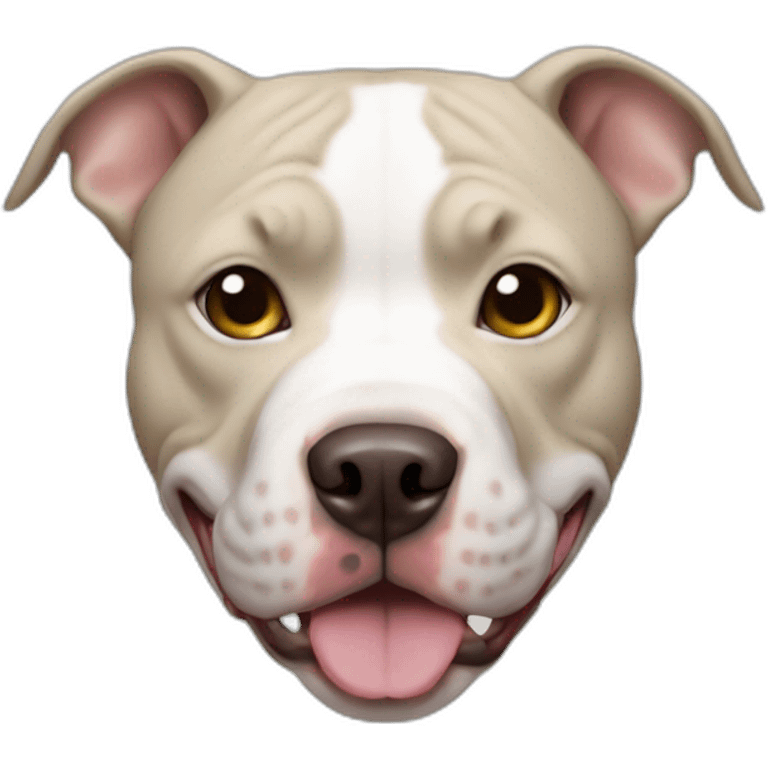 White pitbull emoji