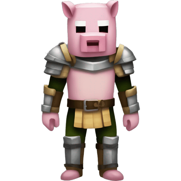 Mincraft piglin with armor emoji