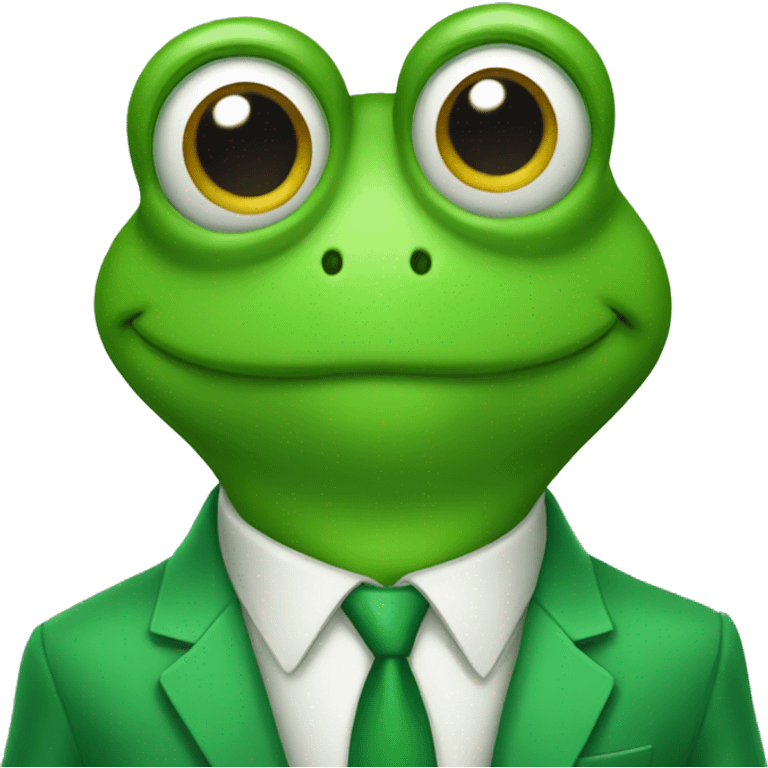 frog in a green suit emoji