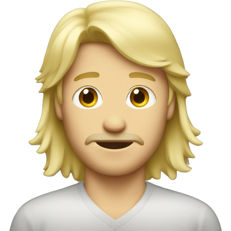 blonde guy with mullet  emoji