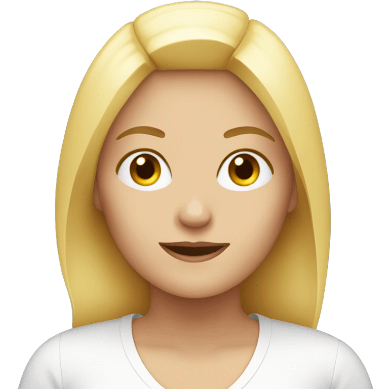 white women with computer emoji