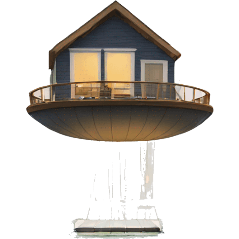 New floating home launch into river emoji