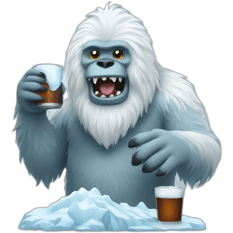 yeti drinking emoji