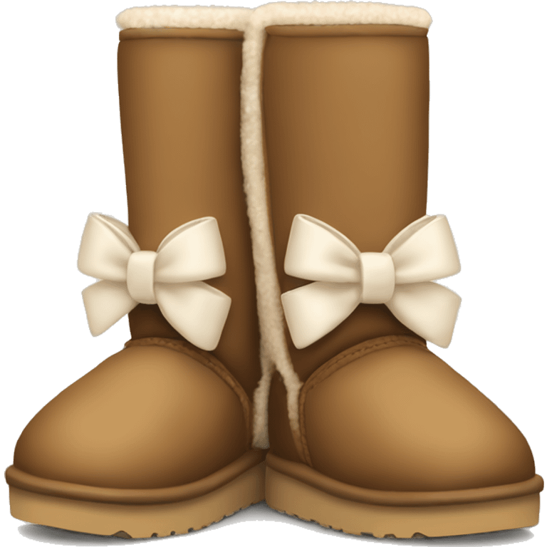 Pair of uggs with bows emoji