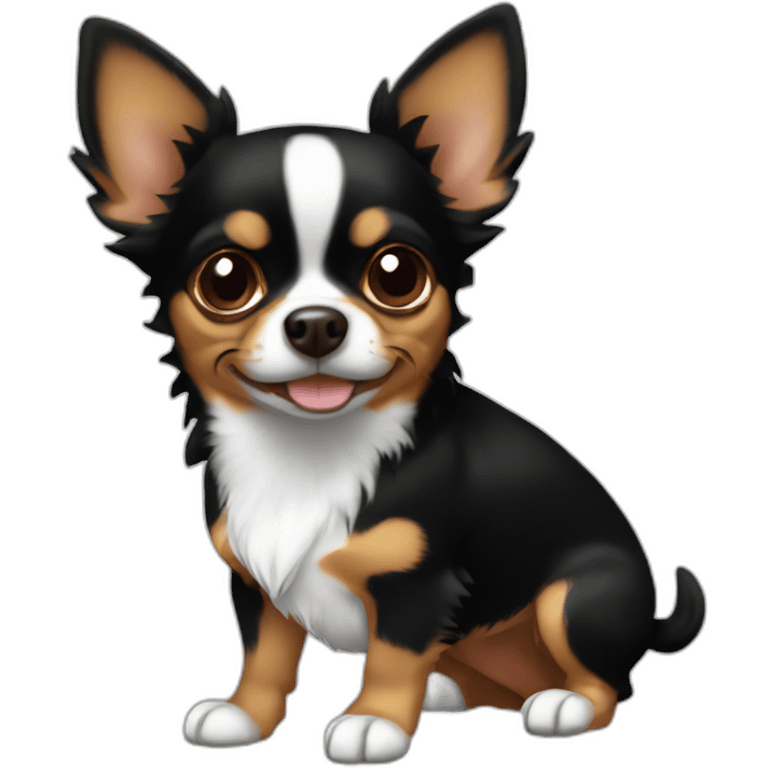 Yorkshire chihuahua black brown emoji