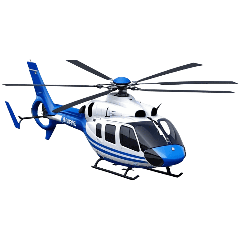 Eurocopter EC135 - Airbus Helicopters (Model Year: 2020) (Iconic colour: Blue and white) emoji