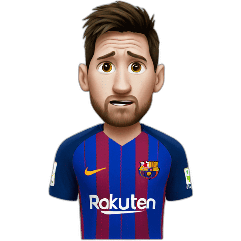 messi crying emoji