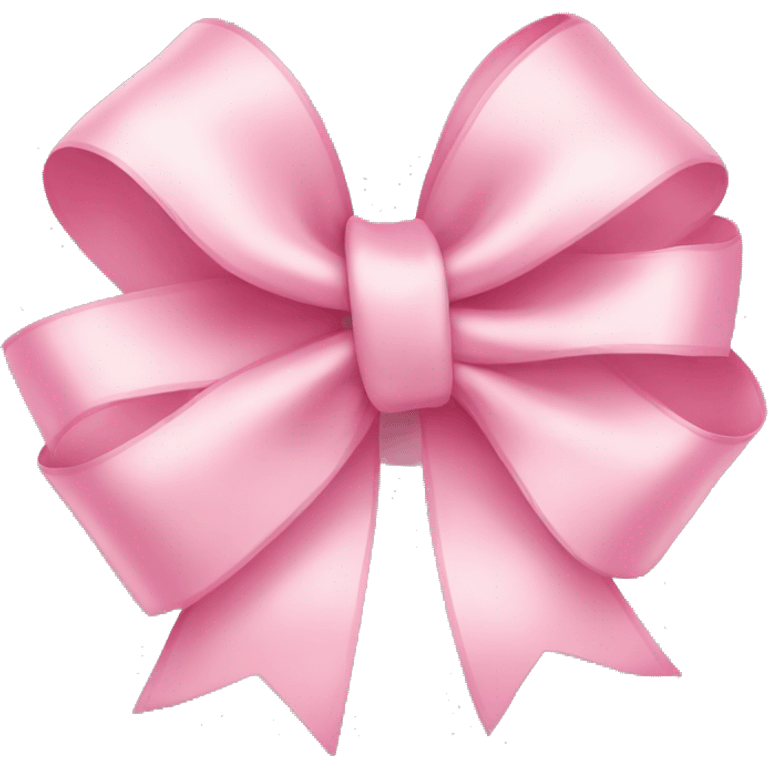 light pink ribbon bow emoji