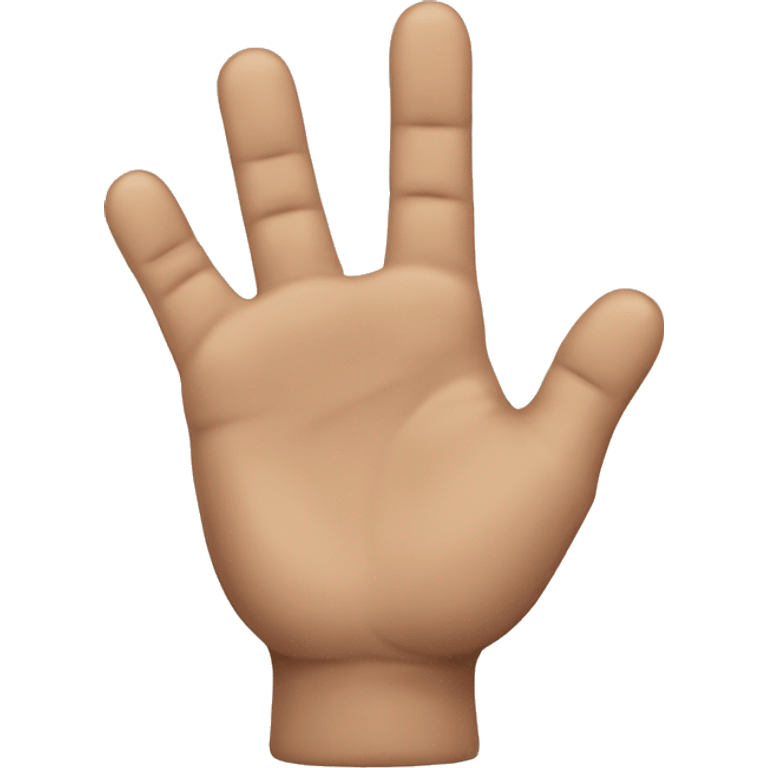 Hand die nur den kleinen Finger hoch hält  emoji