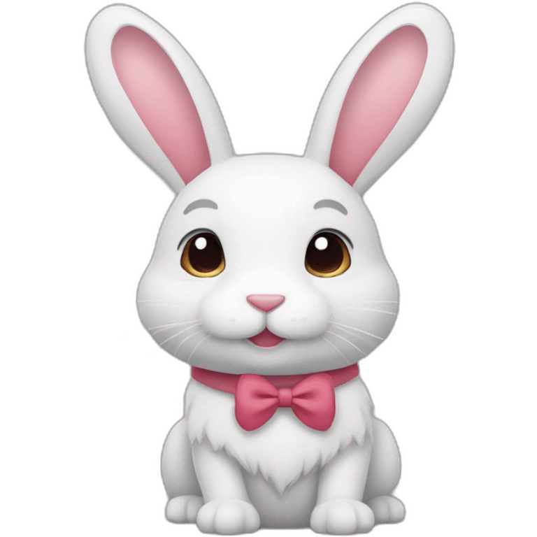 lapin qui envoi des coeurs emoji