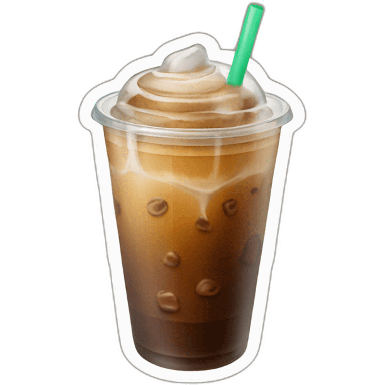 Iced coffee emoji