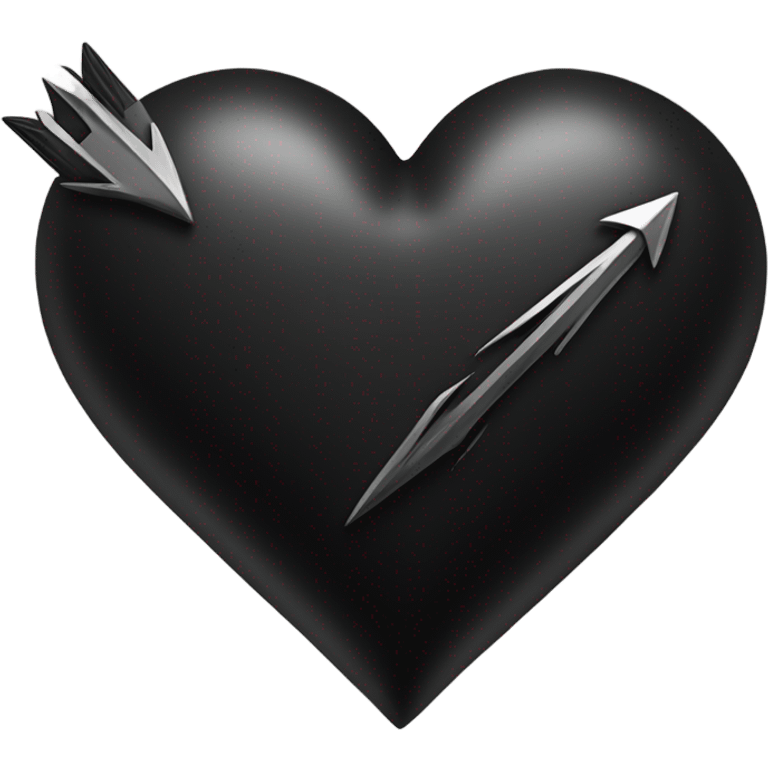 Black heart with arrow emoji