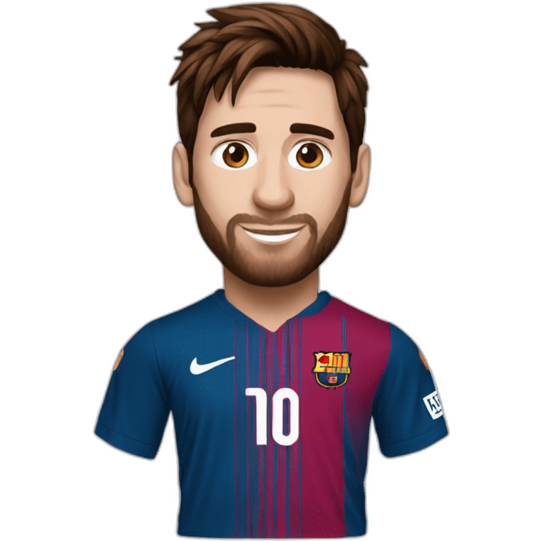 Messi with miami jersy emoji