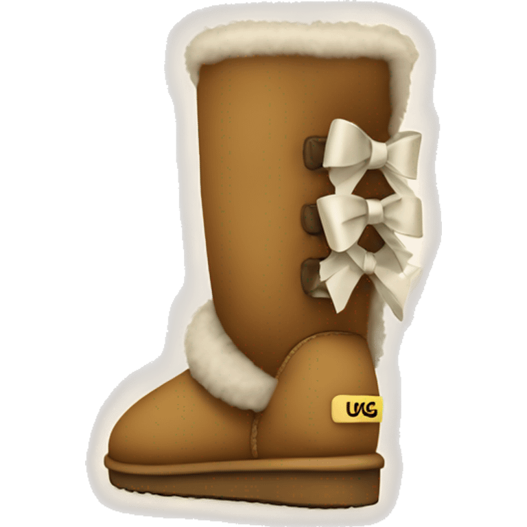 Uggs with a bow emoji